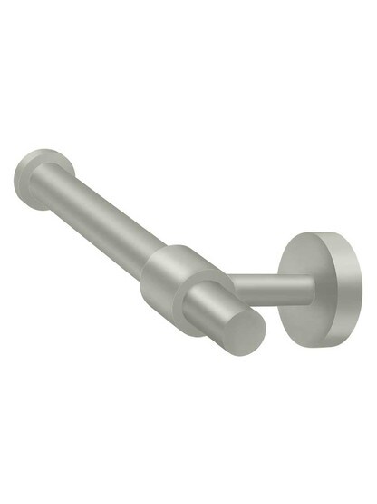 Sobe Single-Post Toilet Paper Holder in Satin Nickel.